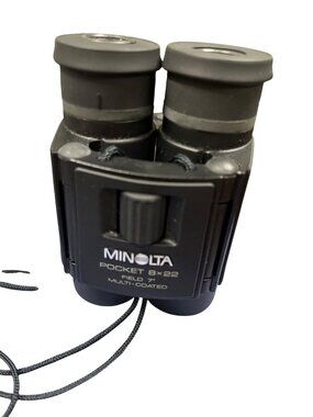 Minolta Vintage pocket 8x22 field 7 multicoated black binoculars SKU 10-618